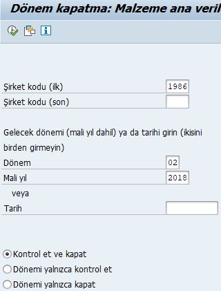 Dönem kapatma_ Malzeme ana verileri