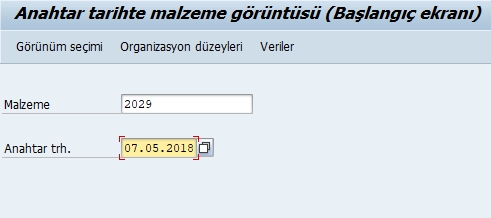 55 – Malzeme Ana Verisi – Anahtar Tarihte Görüntüleme | SAPist