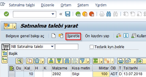 SAT işaretle